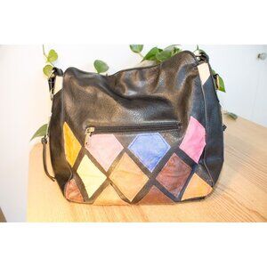 Upcycled Faux Leather Purse – Hand-Sewn Patchwork Design | Reduce, Reuse, Recycl